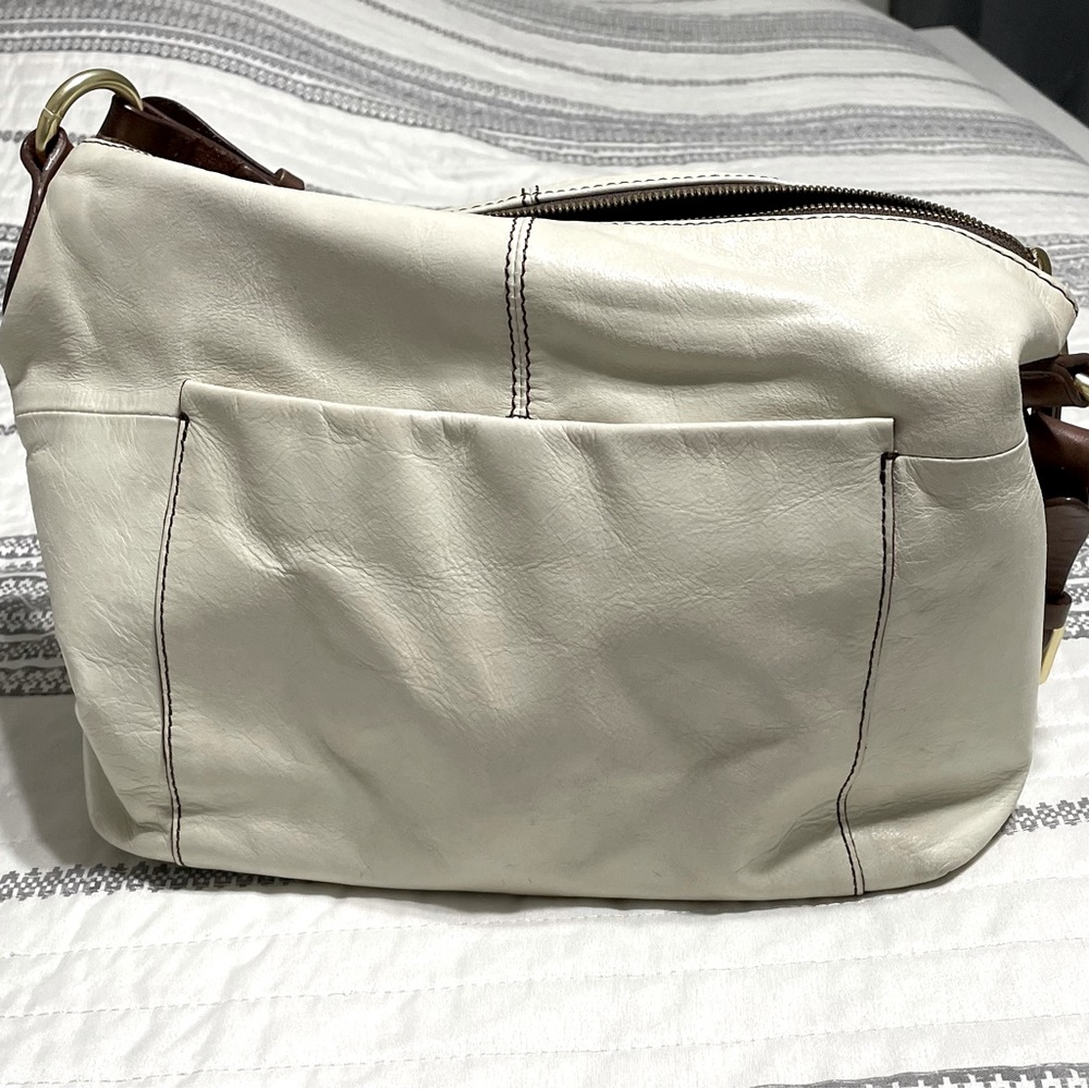 COPY - Hobo leather purse. Off white color. Good used condition.